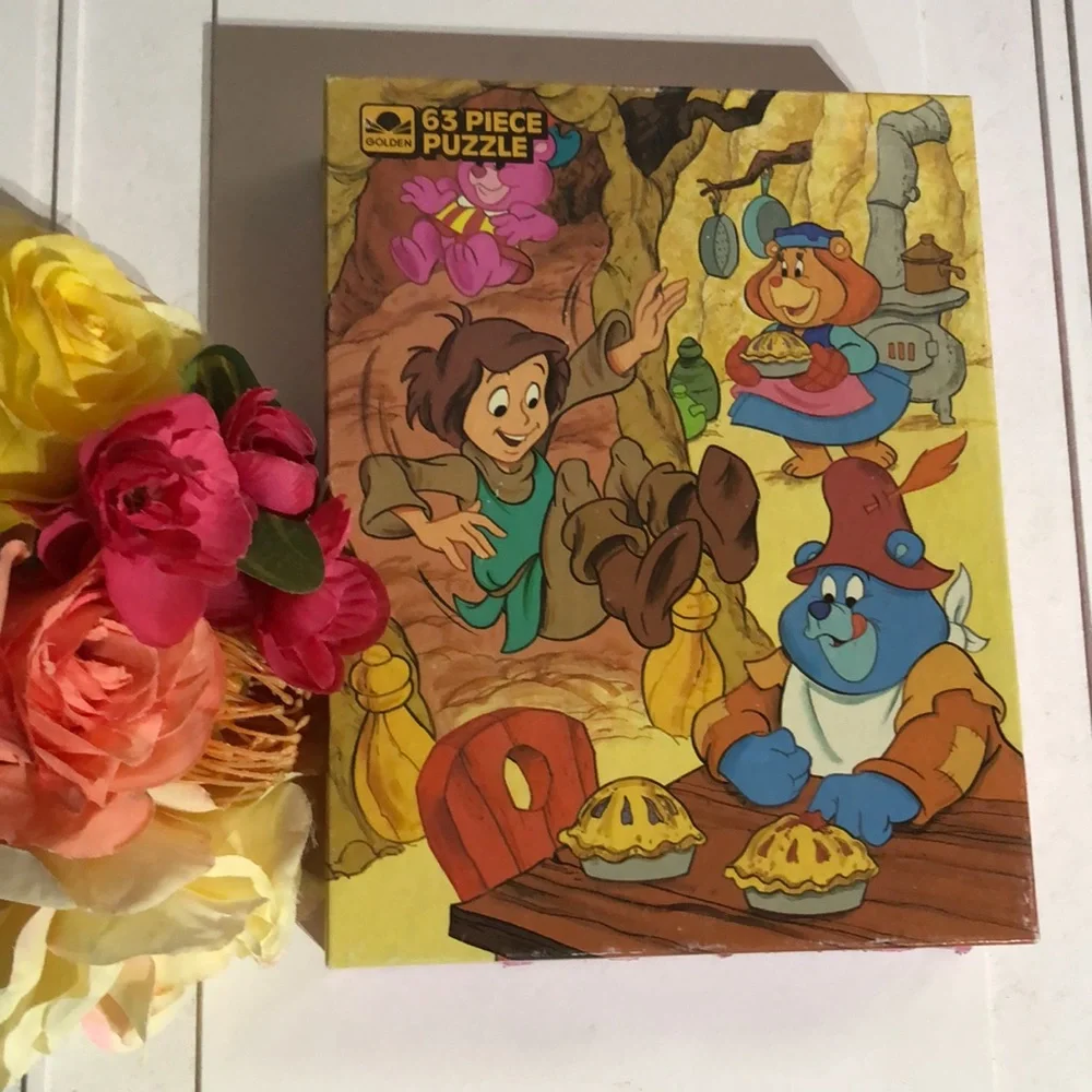 Disney Gummi Bears Cartoon Puzzle 1986 Gummi Bears Puzzle Vintage Disney